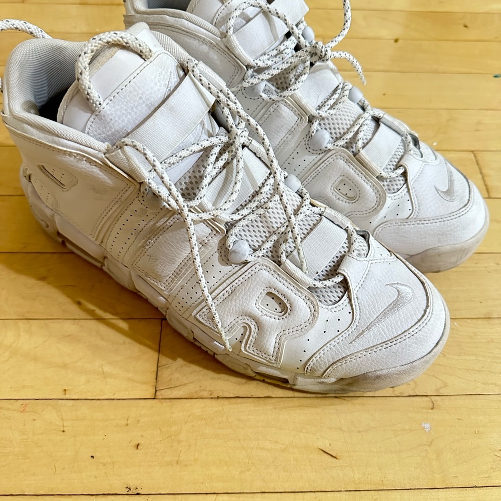 Nike air more Uptempo triple white men’s sneakers